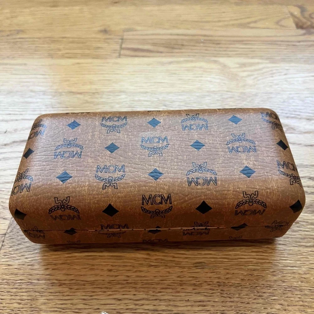 MCM Cognac Brown Sunglasses Case with New‎ Cloth Accessory Glasses One Size